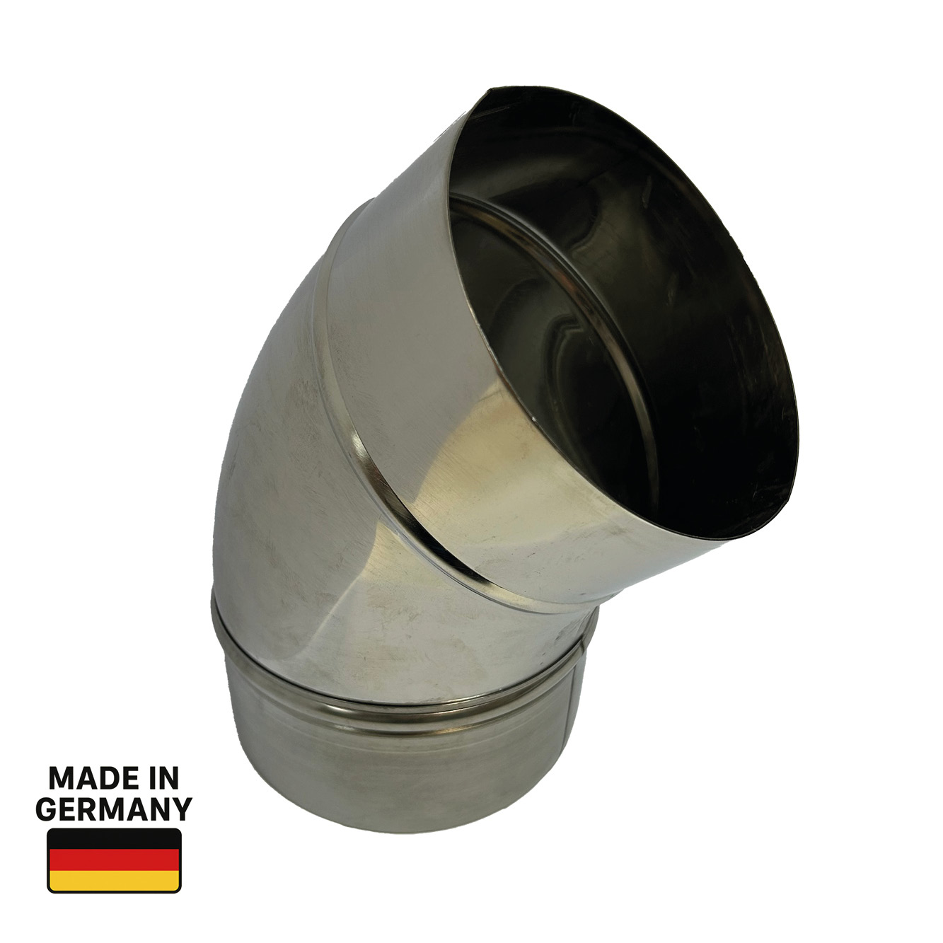 Bogen 45 °, Edelstahl, V2A