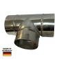 Preview: T-Stück 90° DN 250/200, Edelstahl 1.4301 V2A