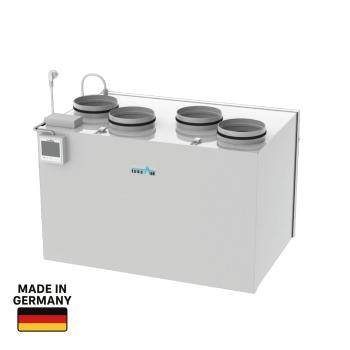EuroAir 400 BY Rechts KWL Gerät 450 m³/h mit Bypass, Rechter ausführung.