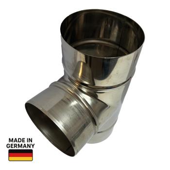 T-Stück 90° DN 125/125, Edelstahl 1.4301 V2A