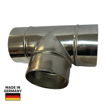 T-Stück 90° DN 125/125, Edelstahl 1.4301 V2A