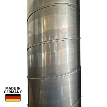 Wickelfalzrohr, Lüftungsrohr DN 125, Edelstahl 1.4301 V2A