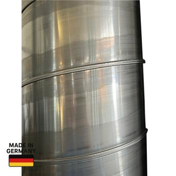 Wickelfalzrohr, Lüftungsrohr DN 140, Edelstahl 1.4301 V2A