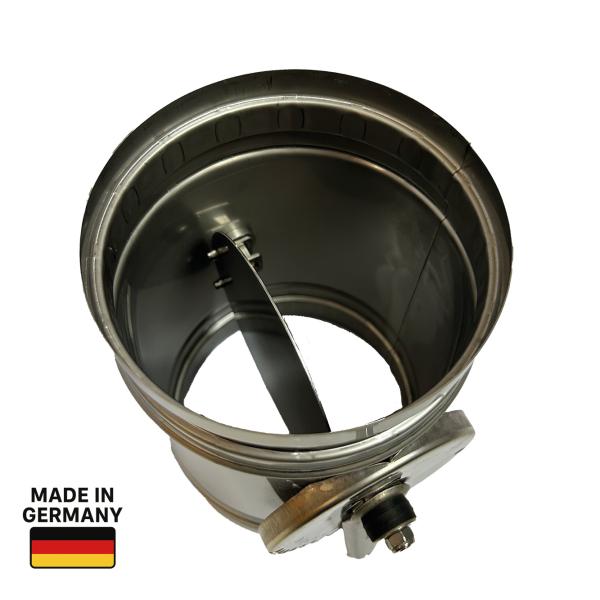 Drosselklappe DN 100 - DN 630, Edelstahl 1.4301 V2A