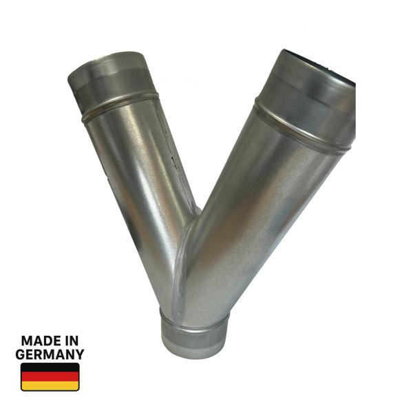 Hosenstück 45° DN 140/125, Edelstahl 1.4301 V2A