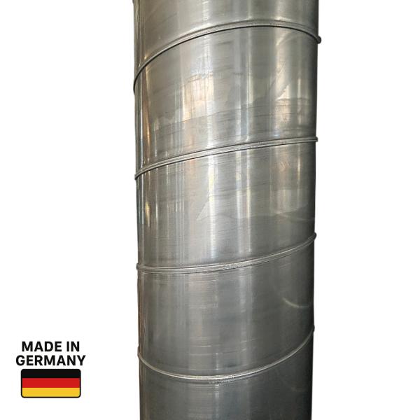Wickelfalzrohr, Lüftungsrohr DN 150, Edelstahl 1.4301 V2A