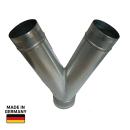 Hosenstück 45° DN 140/125, Edelstahl 1.4301 V2A